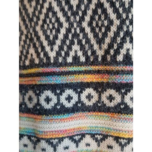 Monteau Boho/Tribal Print Cardigan Sweater Size M - Picture 11 of 12